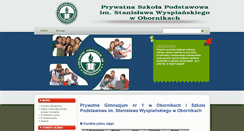 Desktop Screenshot of gimnazjumoborniki.pl